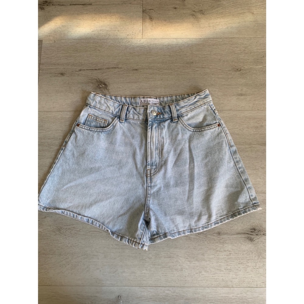 Primark Denim Co Light Wash High Waisted Jean Shorts Blue Women Size 4